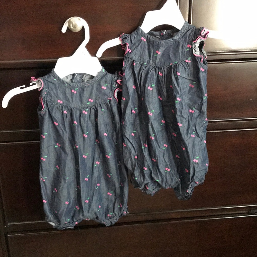 Twin Matching 🍒 Rompers